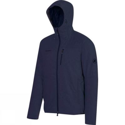 Chaquetas Mammut Runbold IN Hooded Hombre - Azul Marino - Chile GBO953081